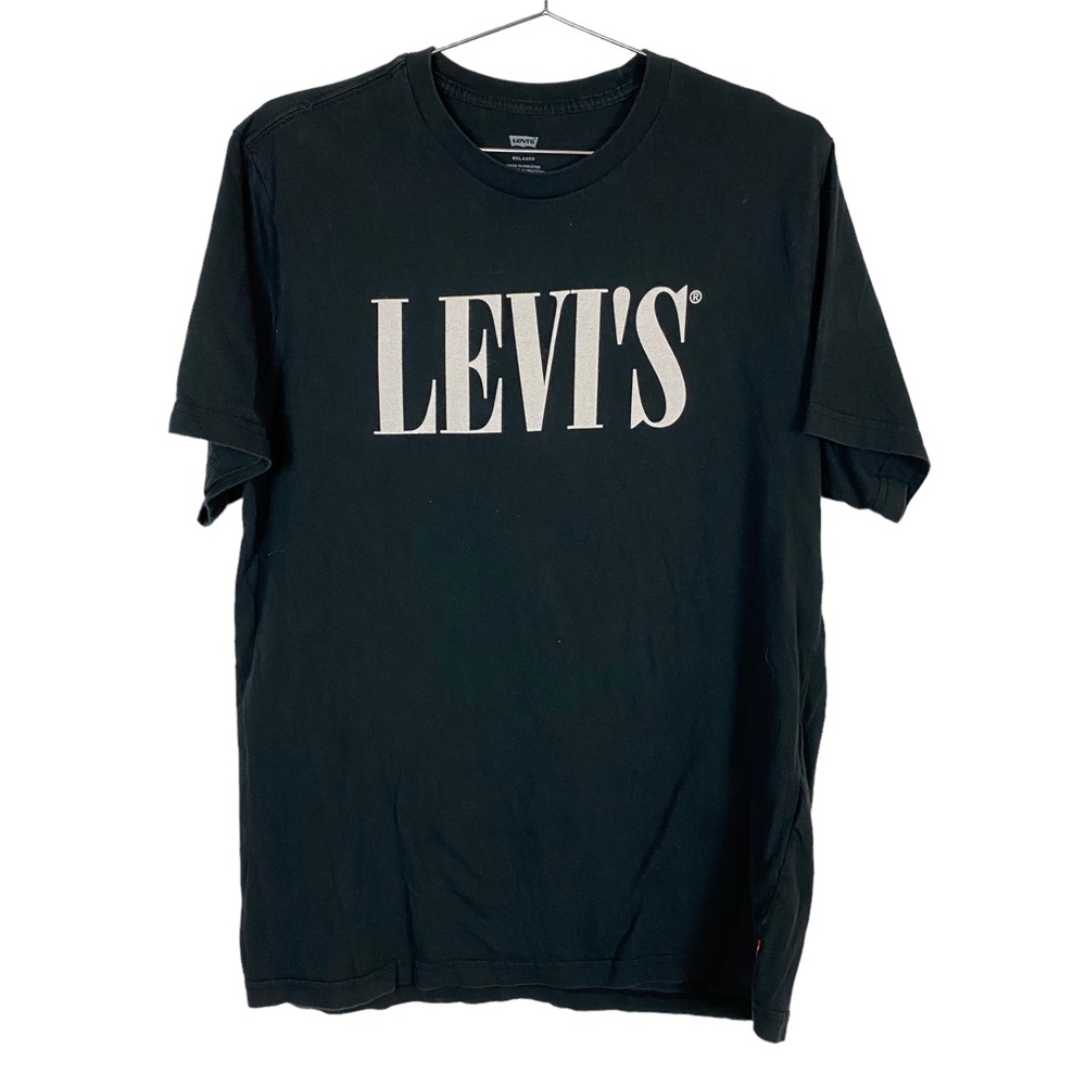 Men's Levi's Faded Black Super Soft Simple Relaxed Graphic Tee